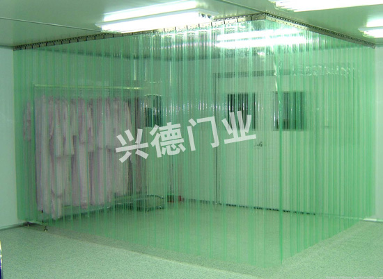 網(wǎng)格防靜電軟門簾，白色防靜電軟簾